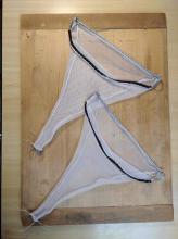 Hotové sítě ještě bez zastřižení konců nití