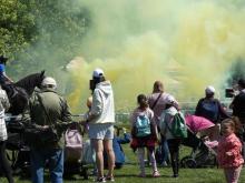 V době předváděčky policie nebylo na krok vidět.