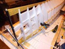 Příprava trupu na položení obšívky