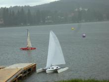 Sobotní podveční jízda NSS-D v Úštěku byla velmi deštivá.