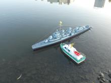 Když se člověk trochu zapovídal, vodní proudy model snesly až na mělčinu.