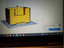 Sekce trupu připravená k tisku