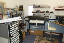 Zde probíhá tisk plánů.