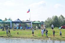 Mimo českých modelů byla k vidění i česká vlajka.