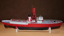Hotový model majákové lodi