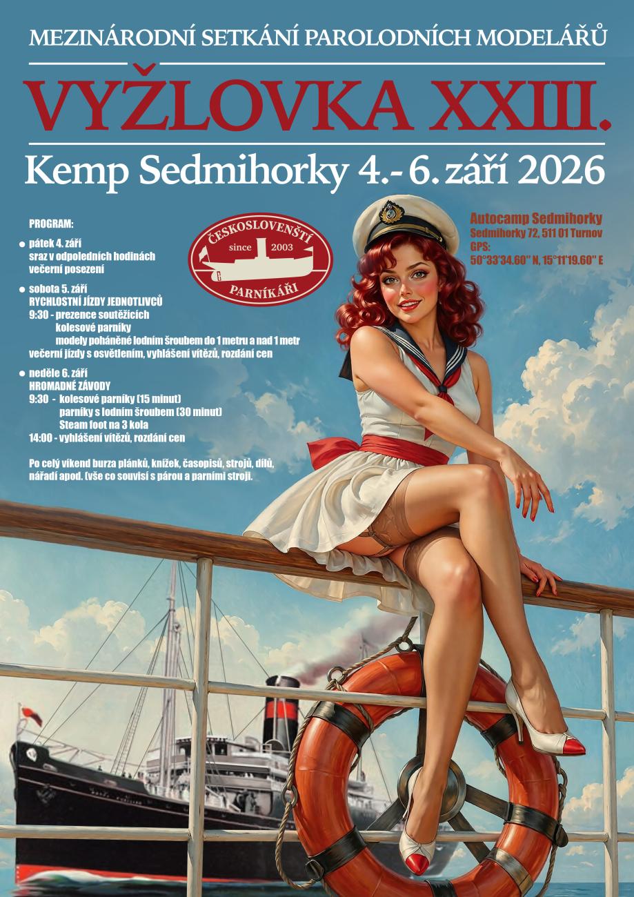 Parní Vyžlovka 2026 - plakát