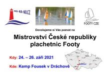 Mistrovství ČR plachetnic Footy 2021