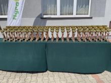 Připravené poháry pro vítěze